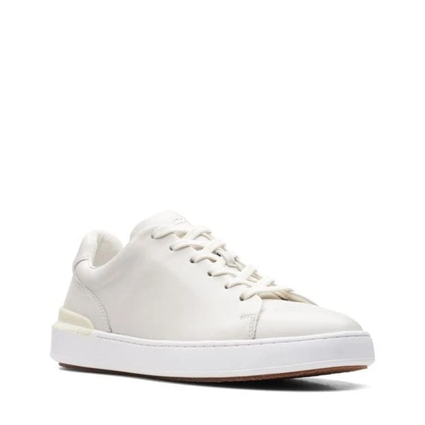 Clarks Court Lite Lace Leather Trainers - Image 2