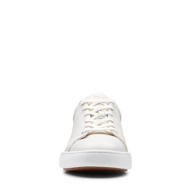 Clarks Court Lite Lace Leather Trainers - Image 3
