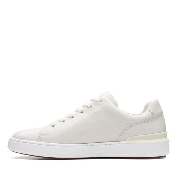 Clarks Court Lite Lace Leather Trainers - Image 5