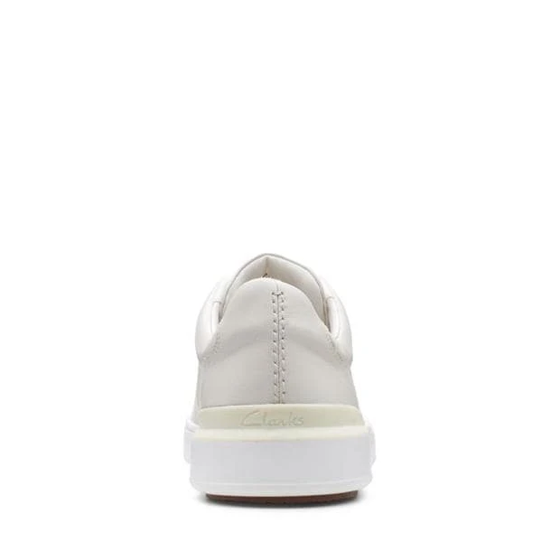 Clarks Court Lite Lace Leather Trainers - Image 6